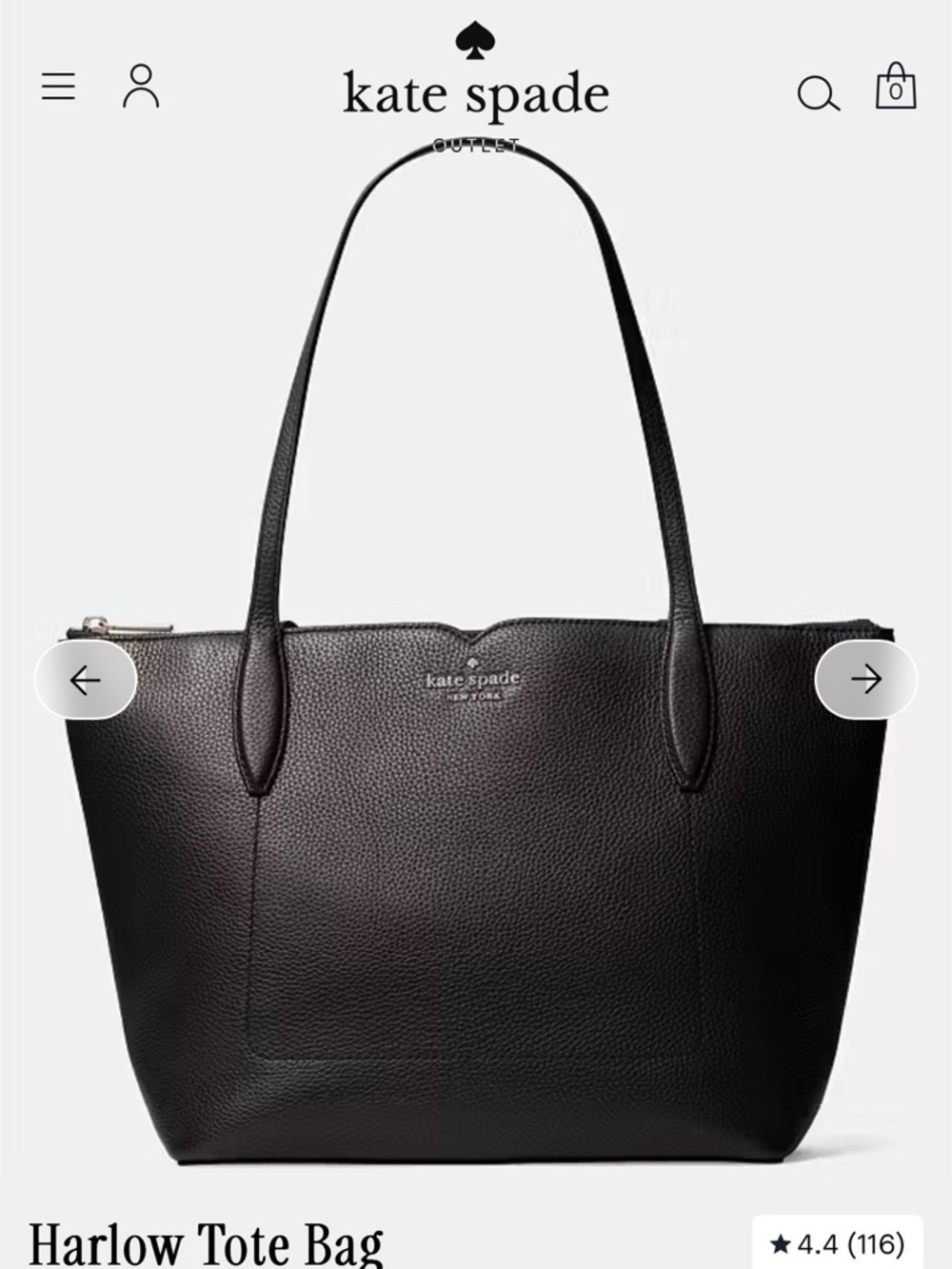 Kate Spade Harlow Tote Bag